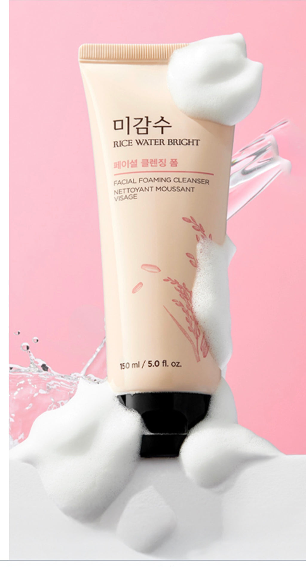 THEFACESHOP Rice Water Bright Foaming Cleanser 150ml
