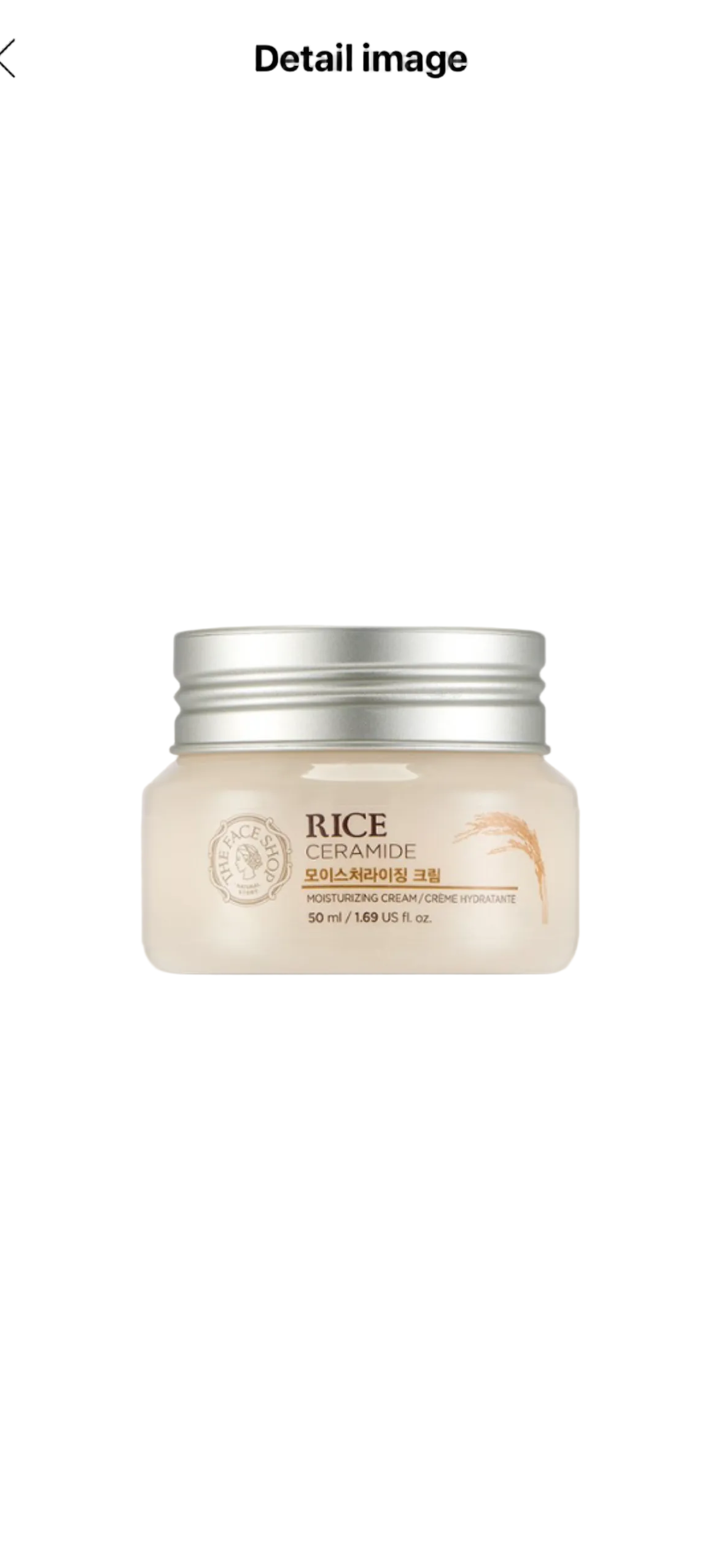 The Face Shop Rice & Ceramide Moisturizing Cream 50ml